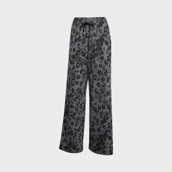 Adidas 3 Stripes Open Ham Animal Prints Γυναικειο Παντελονι Φορμας Μαυρη