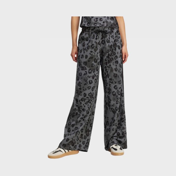 Adidas 3 Stripes Open Ham Animal Prints Γυναικειο Παντελονι Φορμας Μαυρη