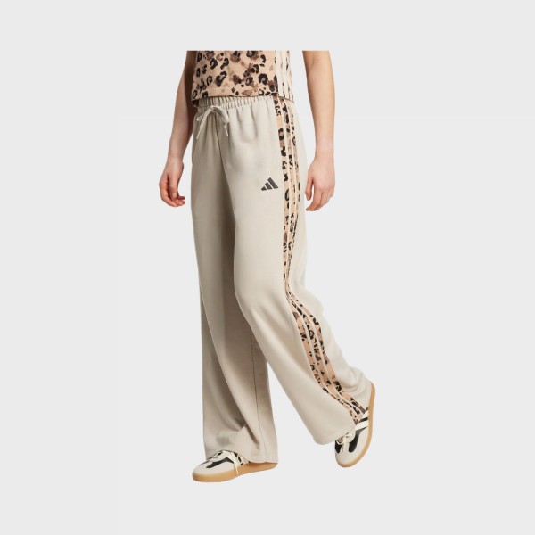 Adidas 3 Stripes Open Ham Animal Prints Γυναικειο Παντελονι Φορμας Μπεζ