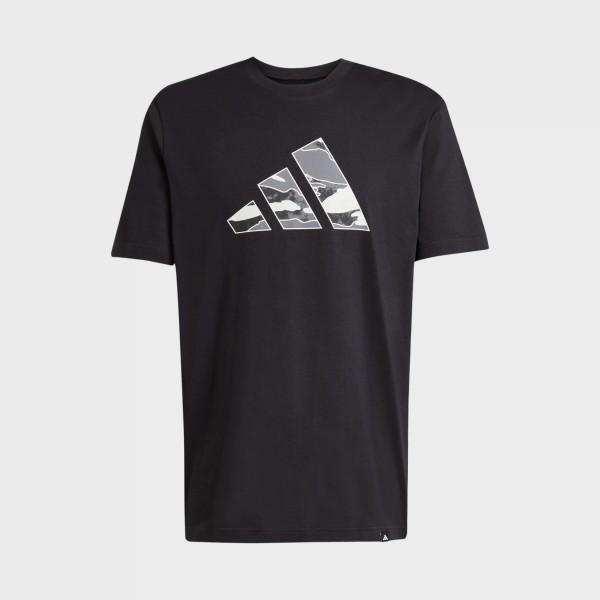 Adidas Sportswear Camo Bar Logo Classic Ανδρικη Μπλουζα Μαυρη