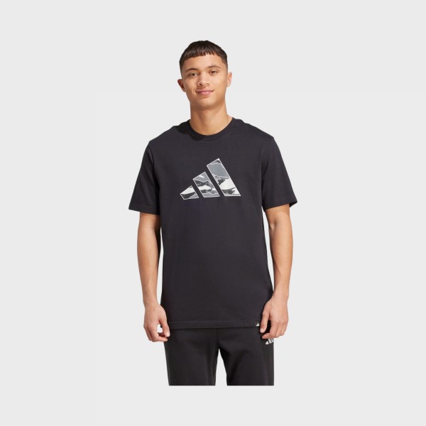 Adidas Sportswear Camo Bar Logo Classic Ανδρικη Μπλουζα Μαυρη