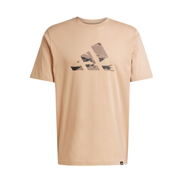 Adidas Sportswear Camo Bar Logo Classic Ανδρικη Μπλουζα Μπεζ