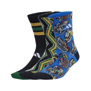 Adidas X Farm Performance Crew 3 Ζευγαρια Unisex Καλτσες Πολυχρωμες