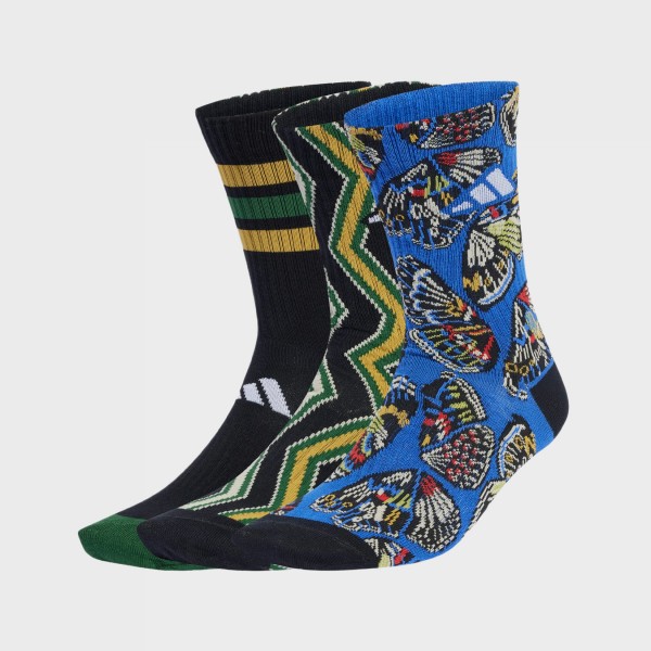 Adidas X Farm Performance Crew 3 Ζευγαρια Unisex Καλτσες Πολυχρωμες