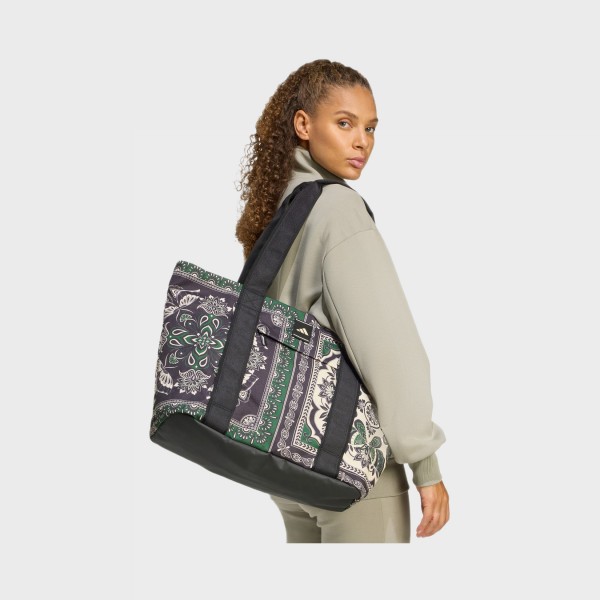 Adidas X Farm Rio Tote Shopper 23.6 Λιτρα Τσαντα Χειρος Μαυρο - Πρασινο