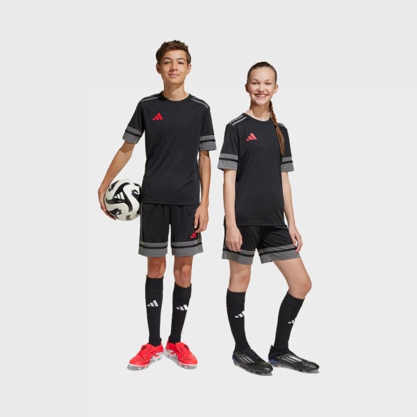 Adidas Squa25 Training Παιδικη Βερμουδα Μαυρο - Γκρι