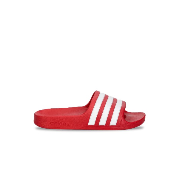 Adidas Adilette Aqua Slip On 3 Stripes Unisex Παιδικη Παντοφλα Κοκκινη - Λευκη