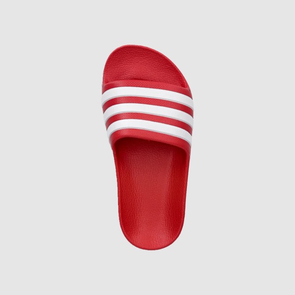 Adidas Adilette Aqua Slip On 3 Stripes Unisex Παιδικη Παντοφλα Κοκκινη - Λευκη