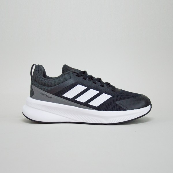 Adidas FortaRun 4.0 JR Run Εφηβικο Παπουτσι Μαυρο - Λευκο