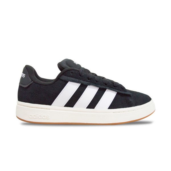 Adidas Grand Court Alpha 00S 3 Bars Suede Ανδρικο Παπουτσι Μαυρο - Λευκο