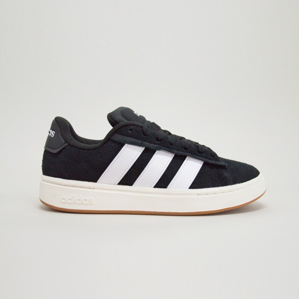 Adidas Grand Court Alpha 00S 3 Bars Suede Ανδρικο Παπουτσι Μαυρο - Λευκο