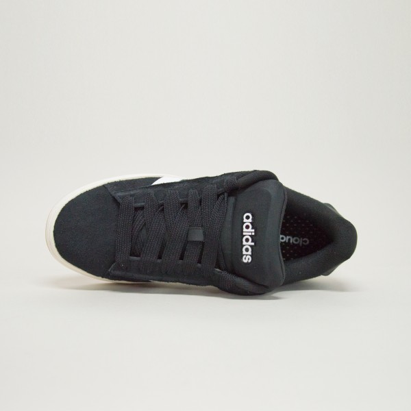 Adidas Grand Court Alpha 00S 3 Bars Suede Ανδρικο Παπουτσι Μαυρο - Λευκο