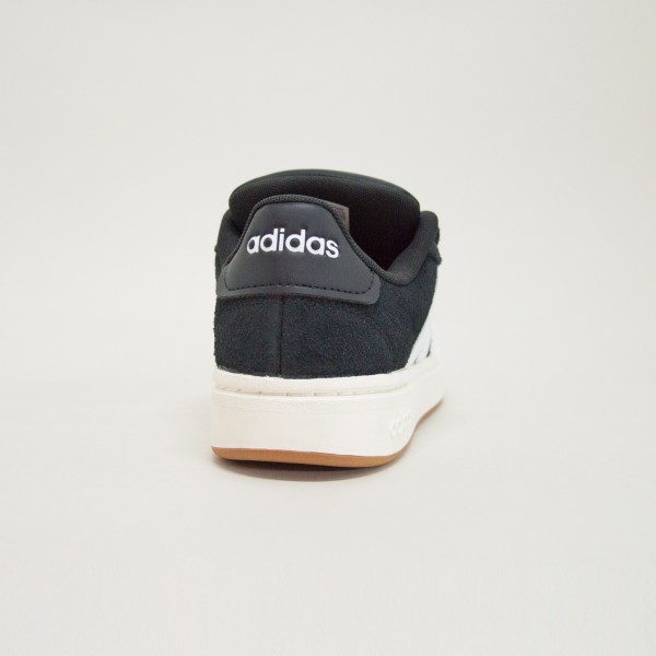 Adidas Grand Court Alpha 00S 3 Bars Suede Ανδρικο Παπουτσι Μαυρο - Λευκο