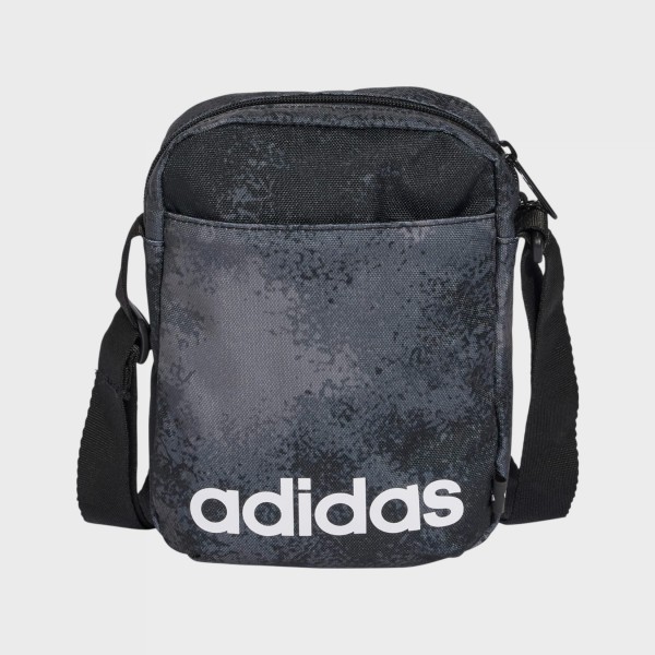 Adidas Performance Linear Graphic Organizer 5 Λιτρα Unisex Τσαντα Μαυρο - Γκρι