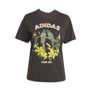 Adidas x Farm Rio Graphics Parrots Γυναικεια Μπλουζα Μαυρη