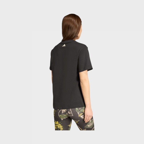 Adidas x Farm Rio Graphics Parrots Γυναικεια Μπλουζα Μαυρη