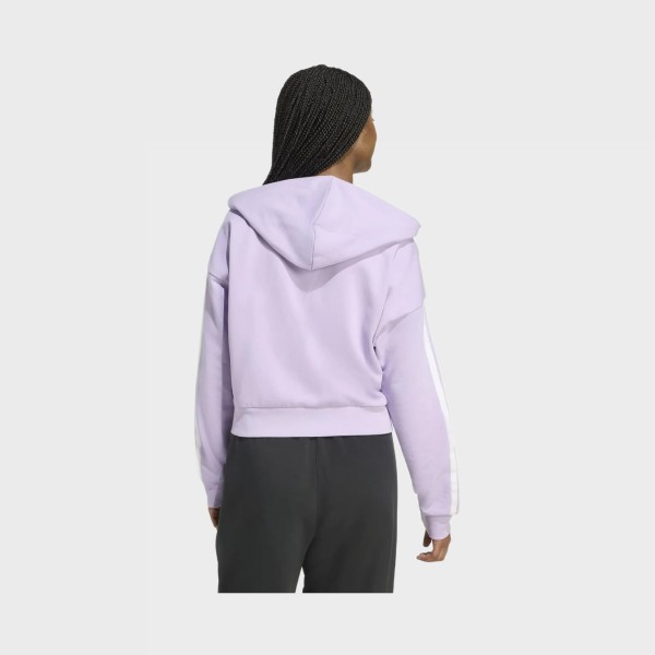 Adidas Sportswear 3 Stripes DNA Hooded Casual Γυναικεια Ζακετα Μωβ