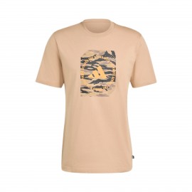 Adidas Sportswear Camo Box Graphic Ανδρικη Μπλουζα Καφε