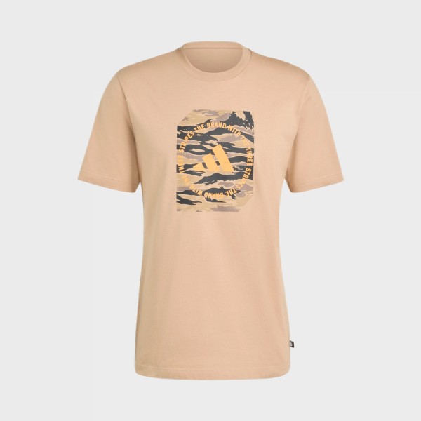 Adidas Sportswear Camo Box Graphic Ανδρικη Μπλουζα Καφε