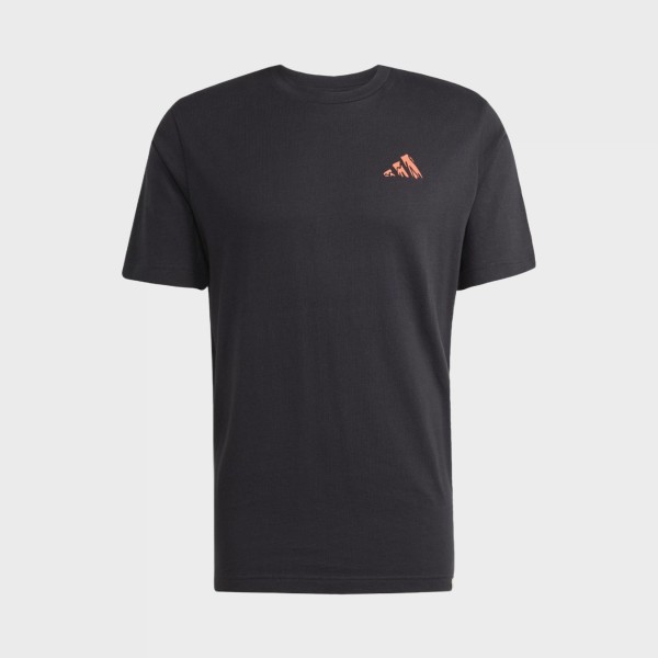 Adidas Sportswear Doodle Hunt Hike Graphics Ανδρικη Μπλουζα Μαυρη