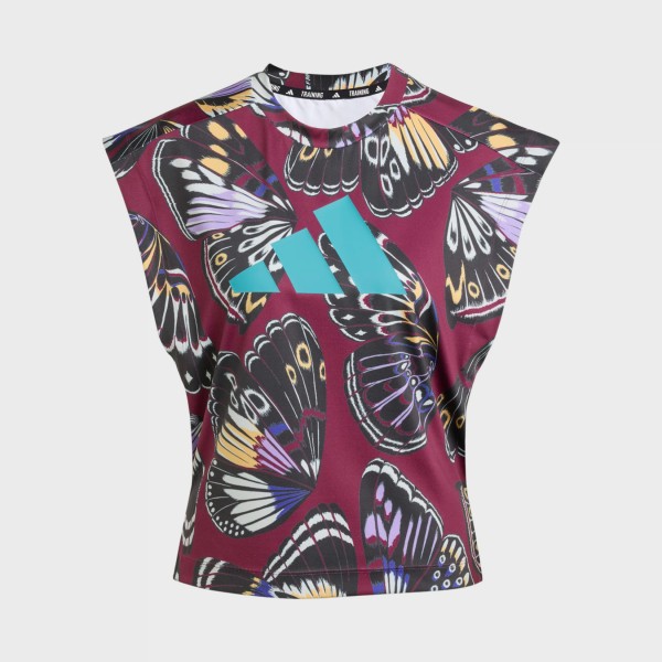 Adidas Performance X Rio Farm Butterfly Tank Αμανικη Γυναικεια Αμανικη Μπλουζα Μωβ