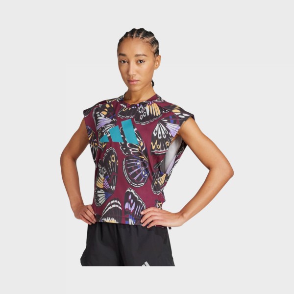 Adidas Performance X Rio Farm Butterfly Tank Αμανικη Γυναικεια Αμανικη Μπλουζα Μωβ
