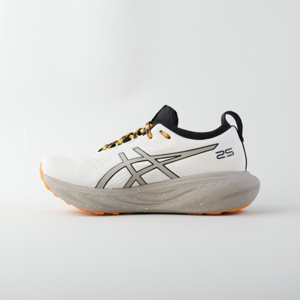 Asics Gel Nimbus 25 TR Running Ανδρικο Παπουτσι Εκρου - Πορτοκαλι