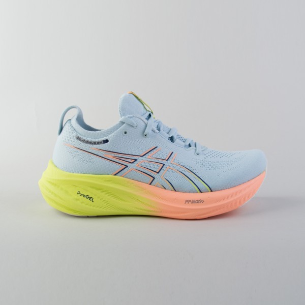 Asics Gel Nimbus 26 Paris FF Blast Plus Eco Ανδρικο Παπουτσι Σιελ - Πορτοκαλι