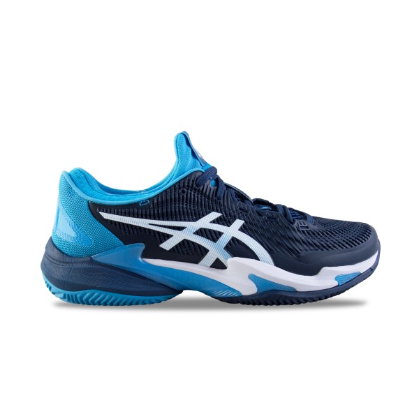 Asics Court FF 3 Novak Clay Tennis FlyteFoam Ανδρικο Παπουτσι Μαυρο - Μπλε