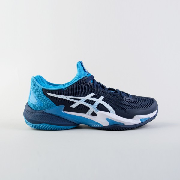 Asics Court FF 3 Novak Clay Tennis FlyteFoam Ανδρικο Παπουτσι Μαυρο - Μπλε