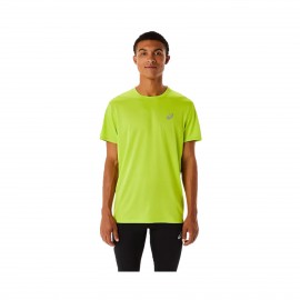 Asics Core SS Running Ανδρικη Μπλουζα Κιτρινη