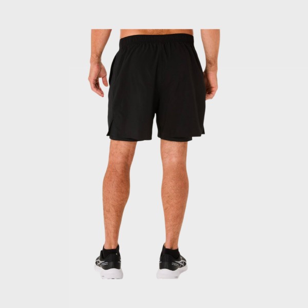 Asics Core 2IN1 Tights 7 Inches Runing Ανδρικο Σορτσακι Μαυρο
