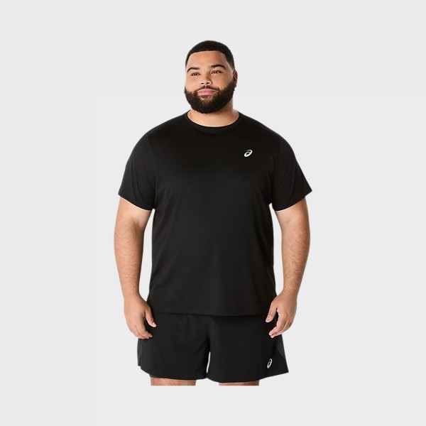 Asics Core Training Reflective Logo Ανδρικη Μπλουζα Μαυρη