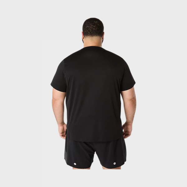 Asics Core Training Reflective Logo Ανδρικη Μπλουζα Μαυρη