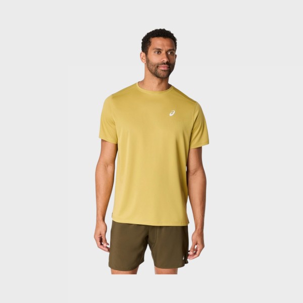 Asics Core Training Reflective Logo Ανδρικη Μπλουζα Κιτρινη