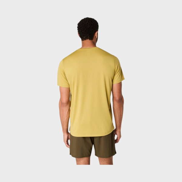Asics Core Training Reflective Logo Ανδρικη Μπλουζα Κιτρινη