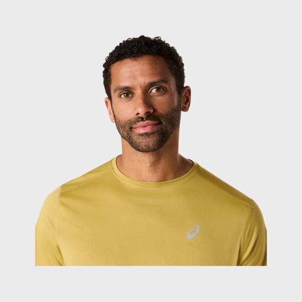 Asics Core Training Reflective Logo Ανδρικη Μπλουζα Κιτρινη