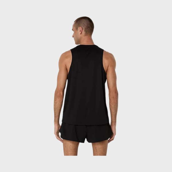 Asics Core Singlet Everyday Training Αμανικη Ανδρικη Μπλουζα Μαυρη