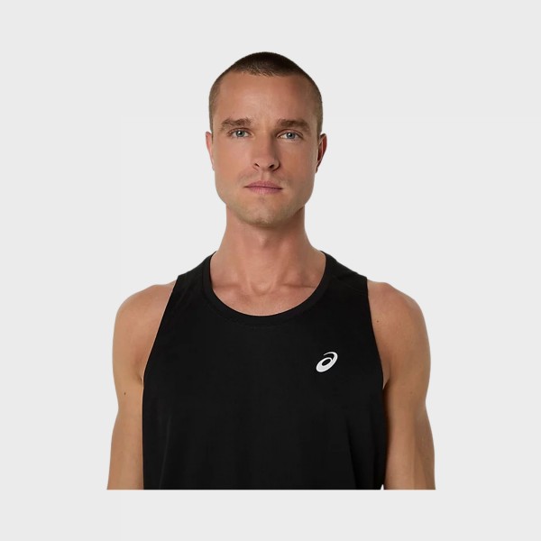 Asics Core Singlet Everyday Training Αμανικη Ανδρικη Μπλουζα Μαυρη