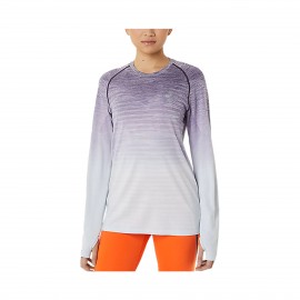 Asics Seamless Top Μακρυμανικη Γυναικεια Μπλουζα Μωβ