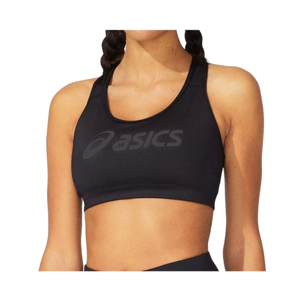 Asics Core Logo Γυναικειο Μπουστακι Μαυρο