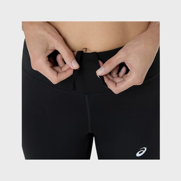 Asics Core Pocket Everyday Training Logo Γυναικειο Κολαν Μαυρο