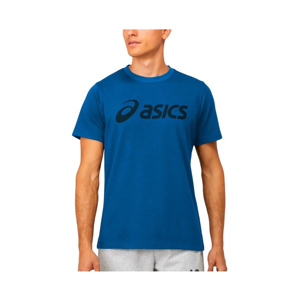 Asics Big Logo Ανδρικη Μπλουζα Μπλε