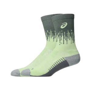 Asics Performance Run Crew 1 Ζευγαρι Unisex Καλτσες Πρασινες