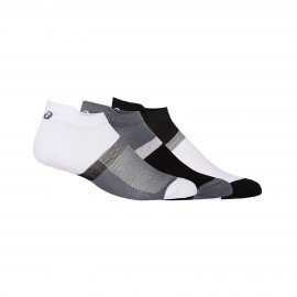 Asics 3PPK Color Block Ankle Unisex Καλτσες Λευκο - Μαυρο