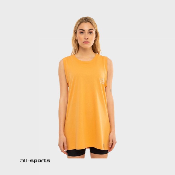 Be Nation Reflective Print Γυναικεια Αμανικη Μπλουζα Πορτοκαλι