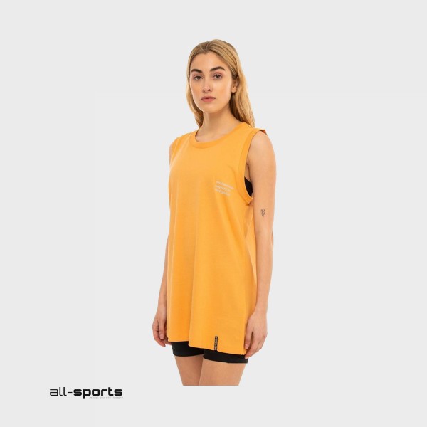 Be Nation Reflective Print Γυναικεια Αμανικη Μπλουζα Πορτοκαλι