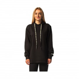Be Nation Long Antifit Hooded Γυναικειο Φουτερ Μαυρο