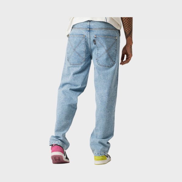 Bee Unusual Feel Good Baggy Denim Unisex Παντελονι Τζιν Μπλε