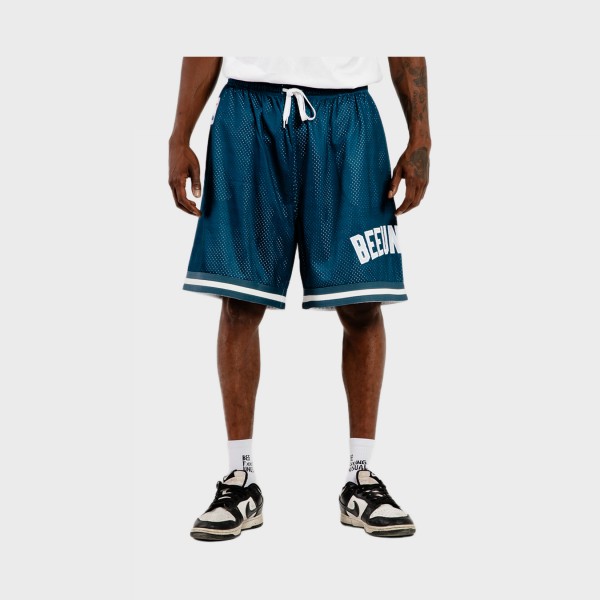 Bee Unusual Mesh Basketball Shorts Woven Ανδρικη Βερμουδα Μπλε